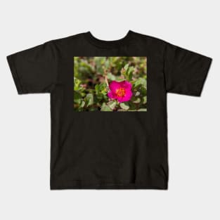 Pink Moss Rose 3 Kids T-Shirt